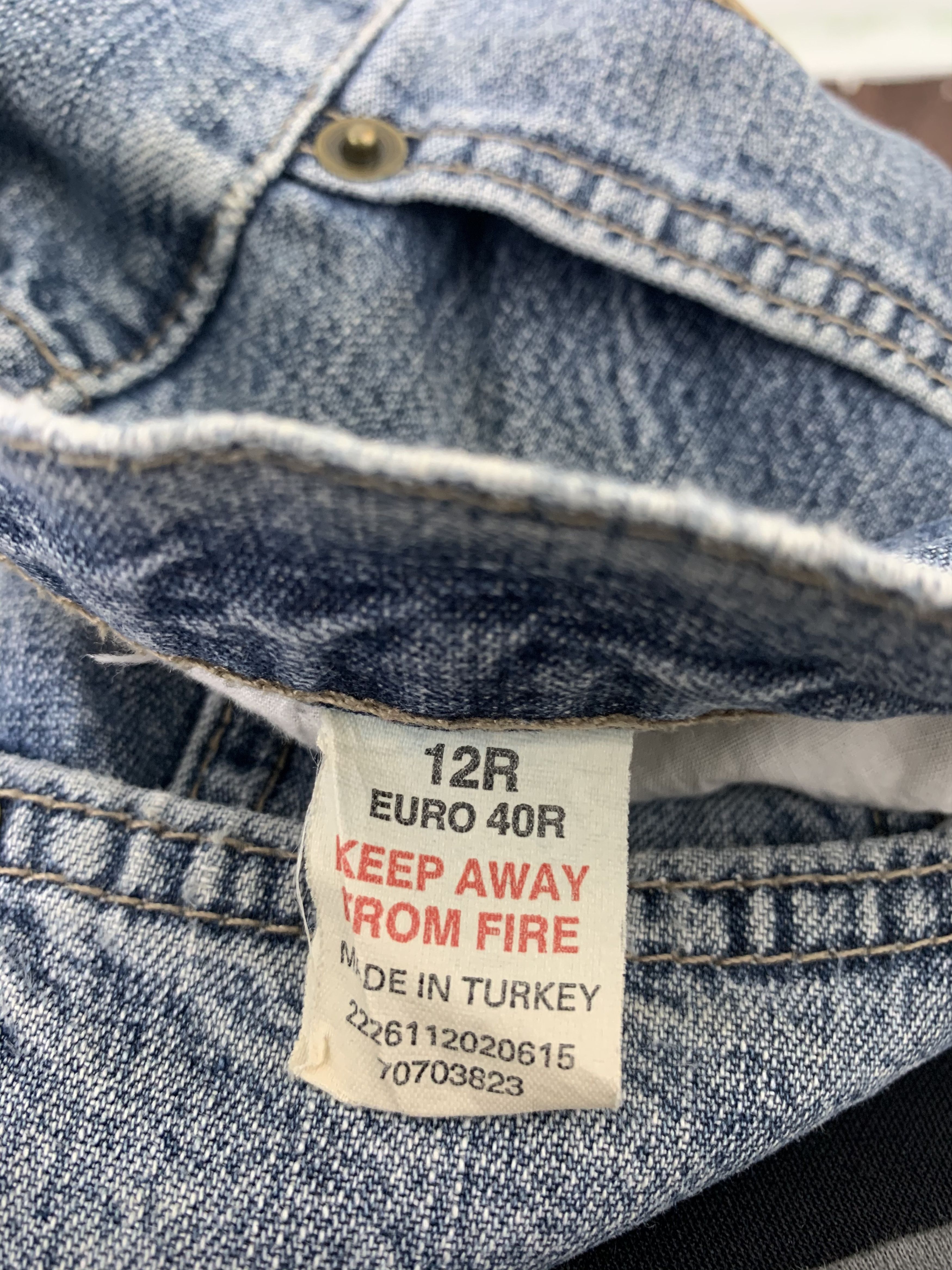 Japanese Brand DP Denim Distressed Design Streetwear Faded Grey #215 Size US 31 - 17 Thumbnail