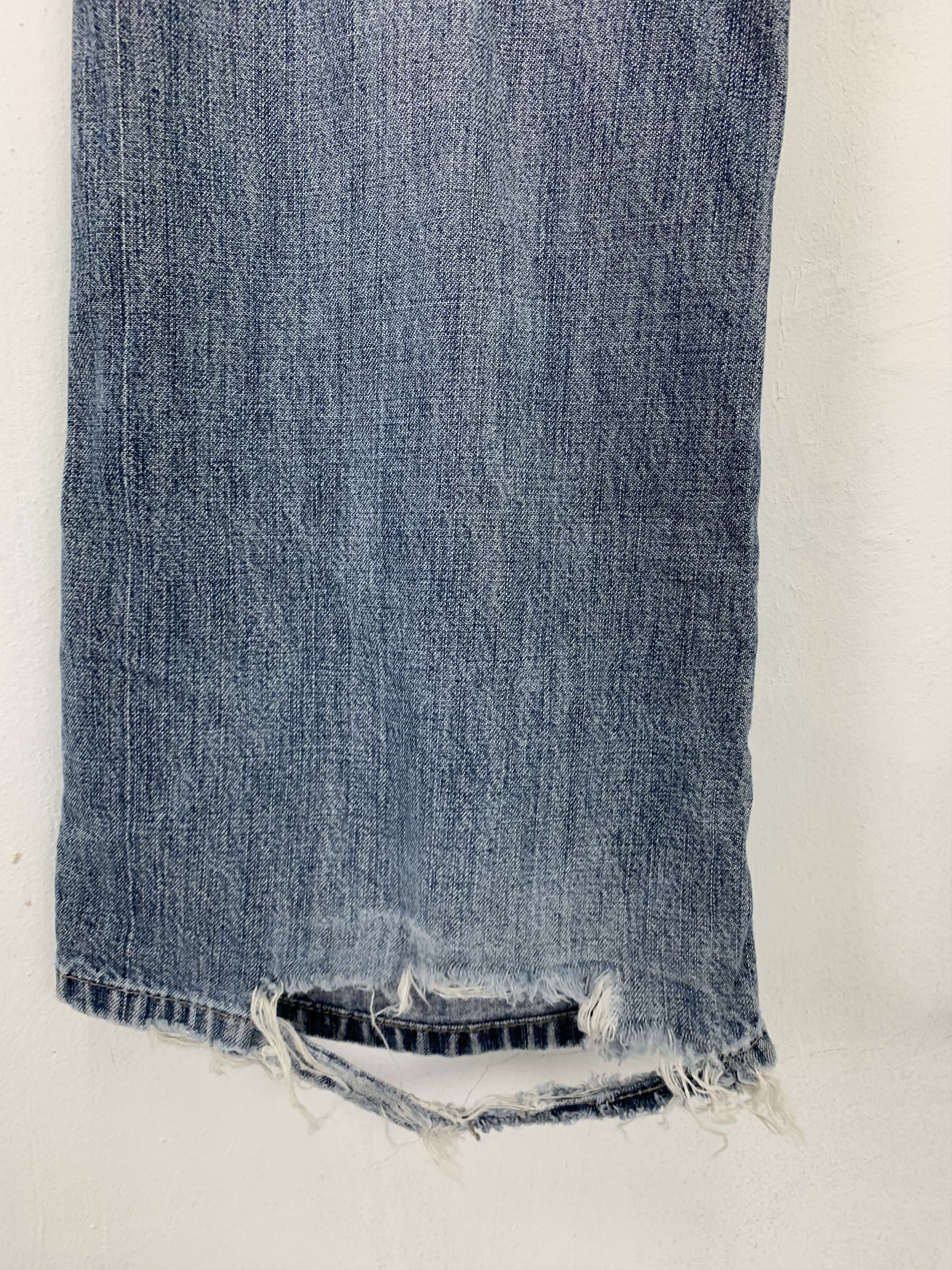 Japanese Brand DP Denim Distressed Design Streetwear Faded Grey #215 Size US 31 - 13 Thumbnail