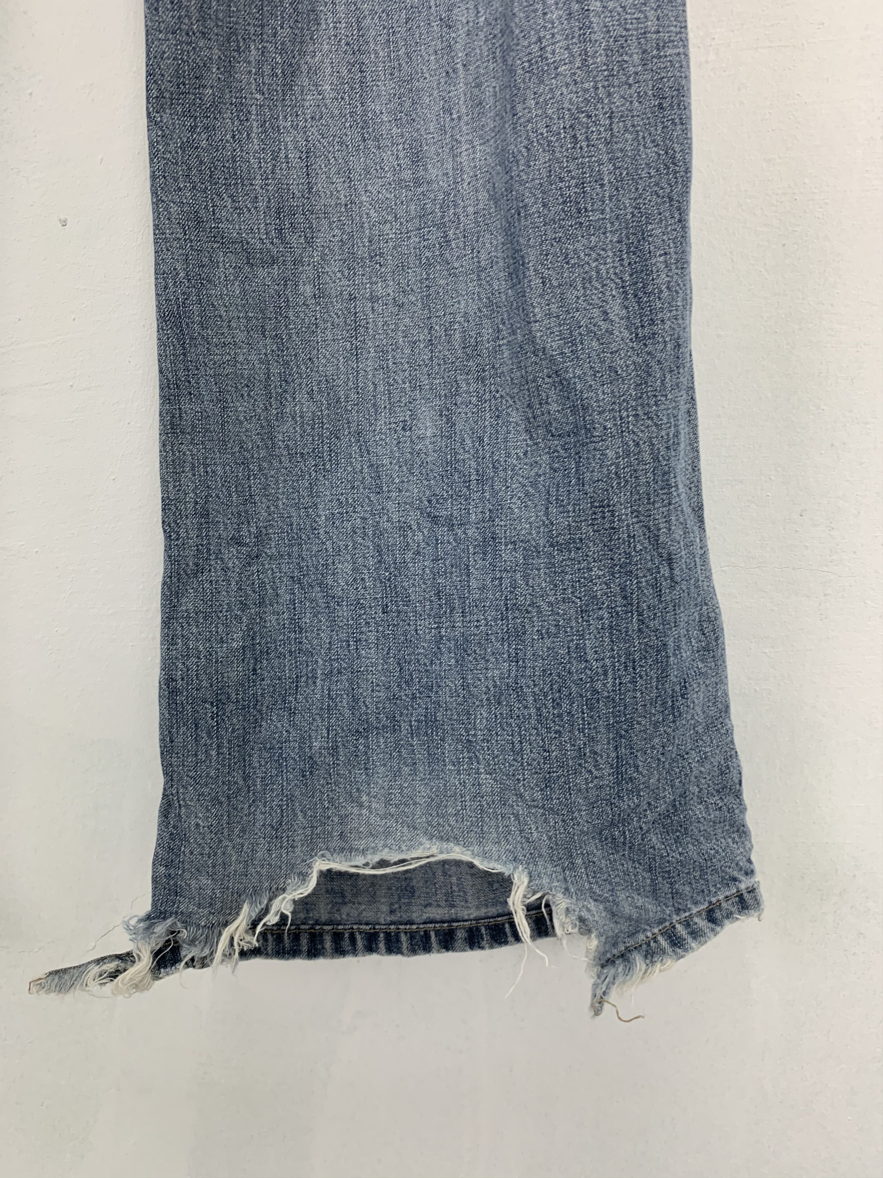 Japanese Brand DP Denim Distressed Design Streetwear Faded Grey #215 Size US 31 - 12 Thumbnail
