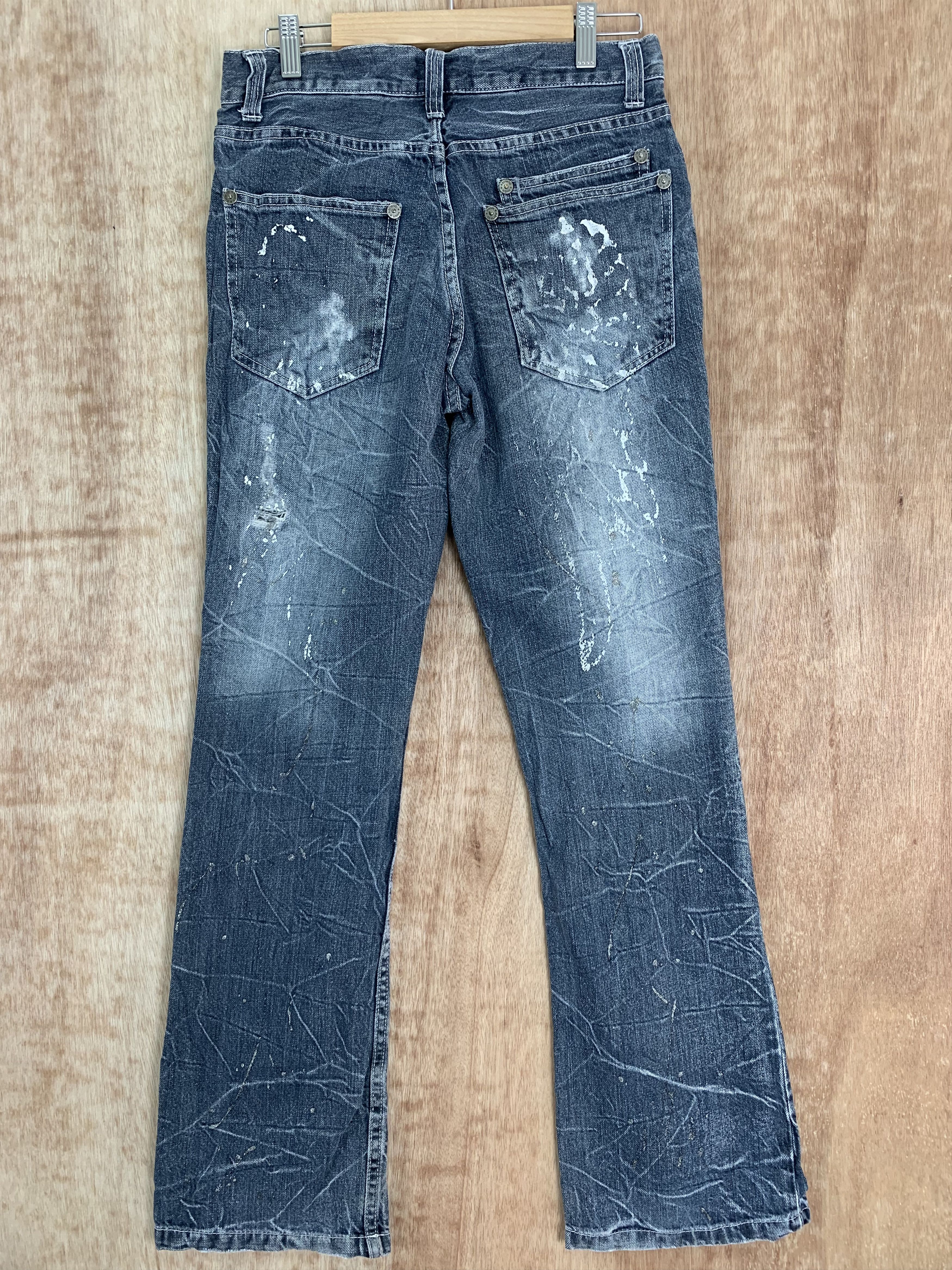 Japanese Brand Denim nylaus Vintage Distressed Denim Pants Streetwear Size US 28 / EU 44 - 9 Thumbnail