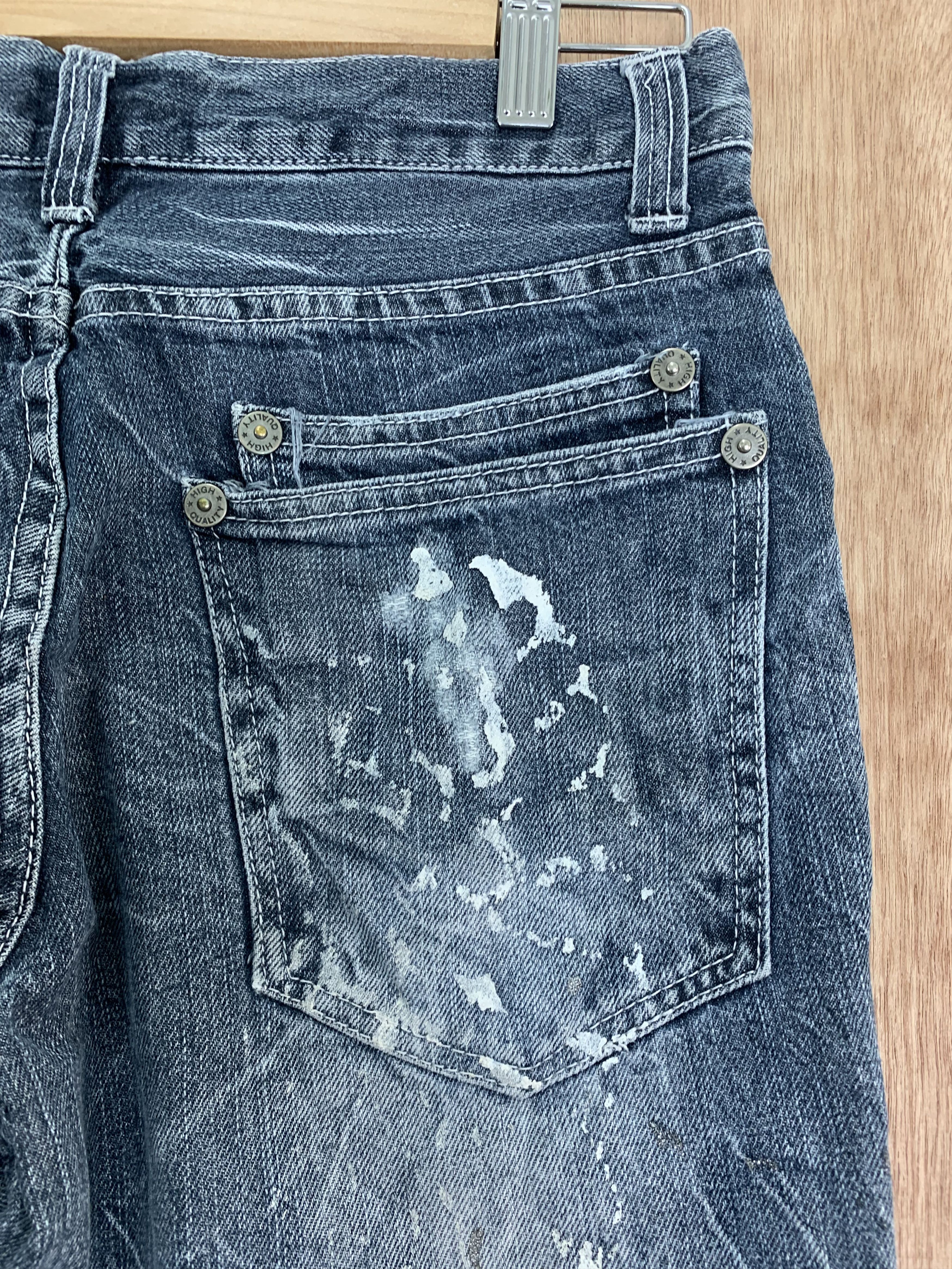 Japanese Brand Denim nylaus Vintage Distressed Denim Pants Streetwear Size US 28 / EU 44 - 12 Thumbnail