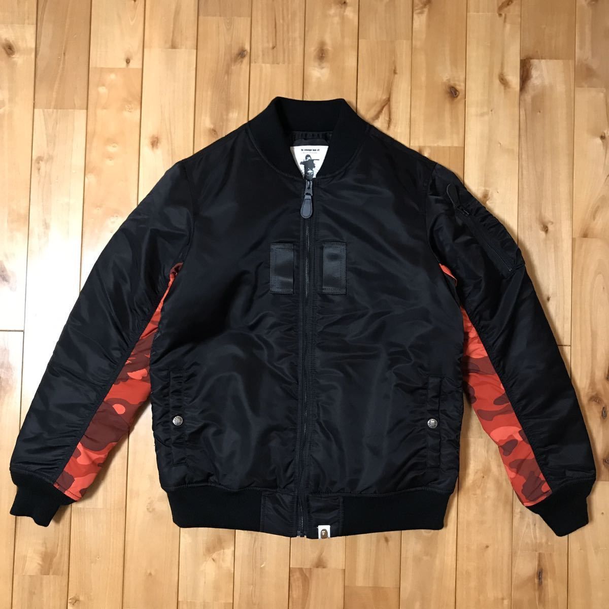 Bape 2019 HUNTING MA-1 bomber jacket black × red camo Size US S / EU 44-46 / 1 - 2 Thumbnail