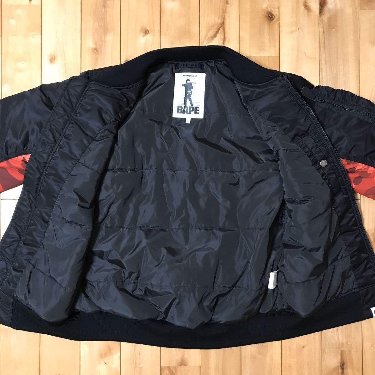 Bape 2019 HUNTING MA-1 bomber jacket black × red camo Size US S / EU 44-46 / 1 - 3 Thumbnail