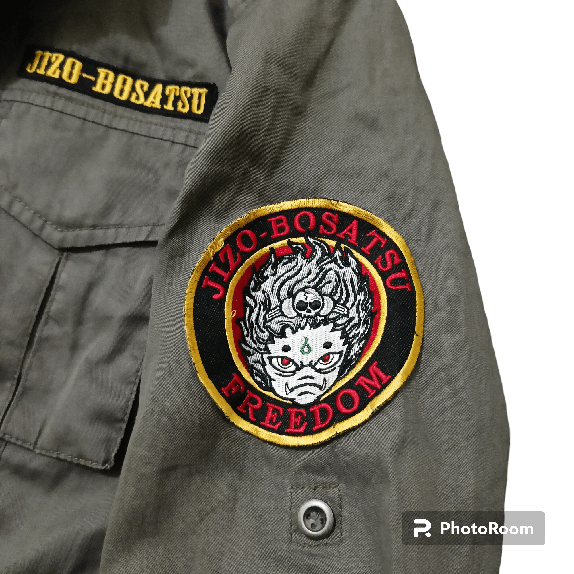 Japanese Brand × Vintage Distressed Jacket Jizo Bosatsu Hoodie army military style Size US M / EU 48-50 / 2 - 11 Thumbnail