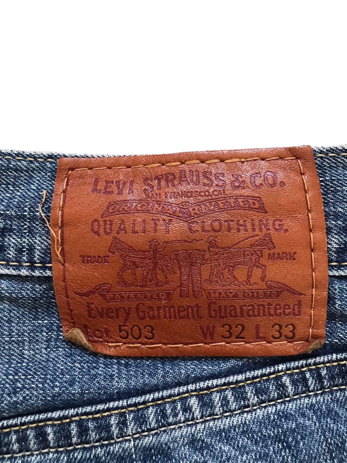 Levi's Vintage Clothing Vintage Levis 503 Lightning Distressed Denim Jeans Size US 32 / EU 48 - 4 Thumbnail