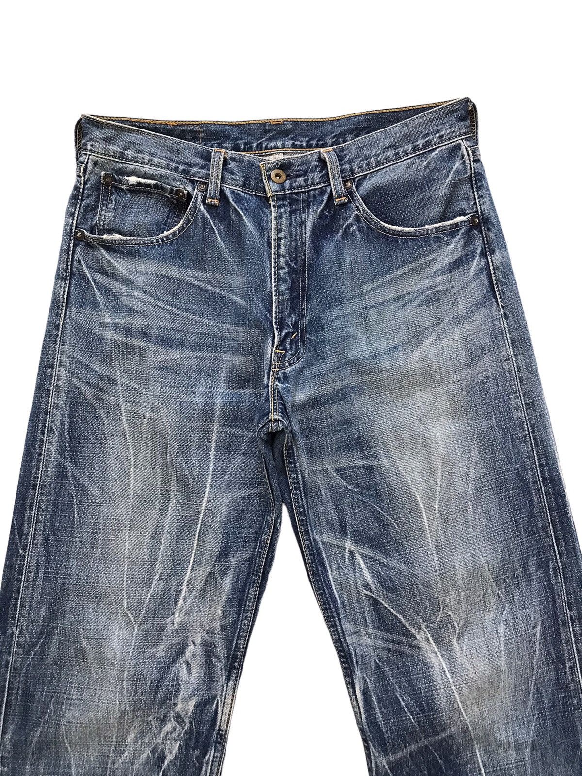 Levi's Vintage Clothing Vintage Levis 503 Lightning Distressed Denim Jeans Size US 32 / EU 48 - 9 Thumbnail