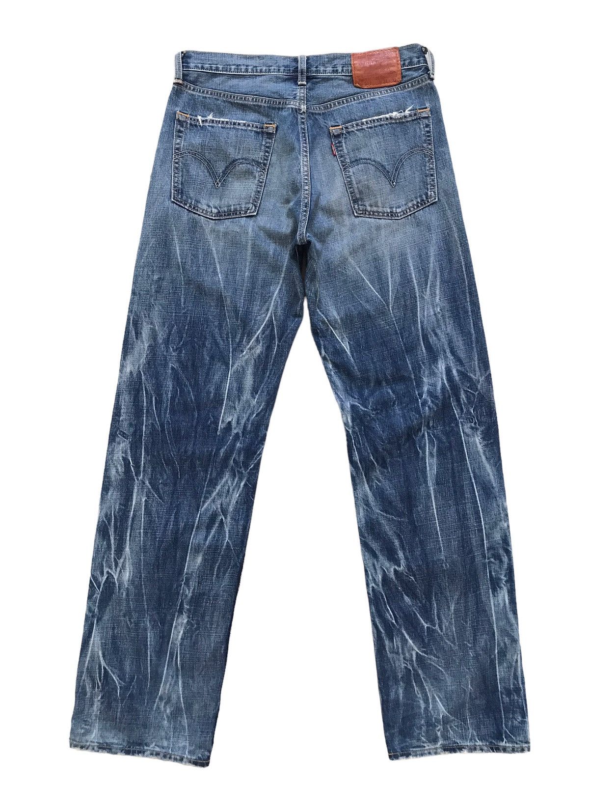 image of Levis Vintage Clothing Vintage Levis 503 Lightning Distressed Denim Jeans in Blue, Men's (Size 32)