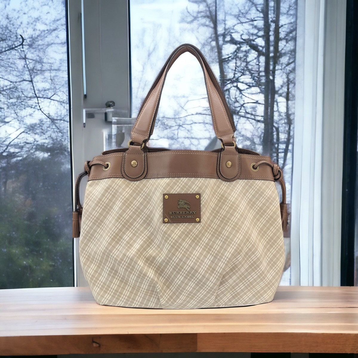 Burberry Burberry Blue Label Brown Leather Shoulder Bag Size ONE SIZE - 1 Thumbnail