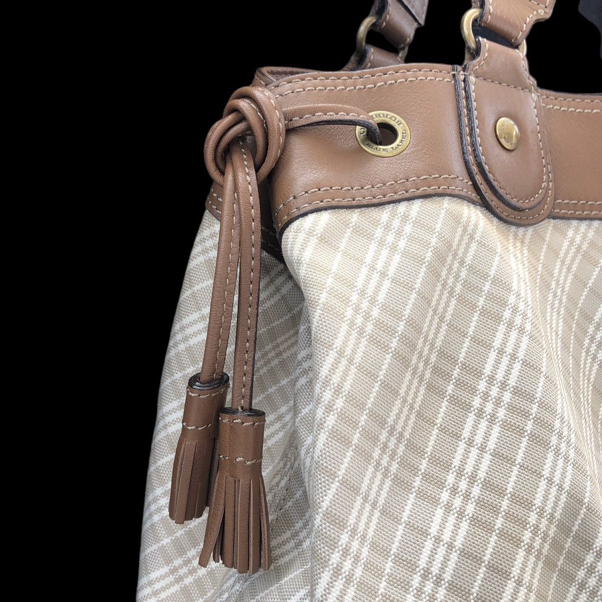 Burberry Burberry Blue Label Brown Leather Shoulder Bag Size ONE SIZE - 2 Thumbnail