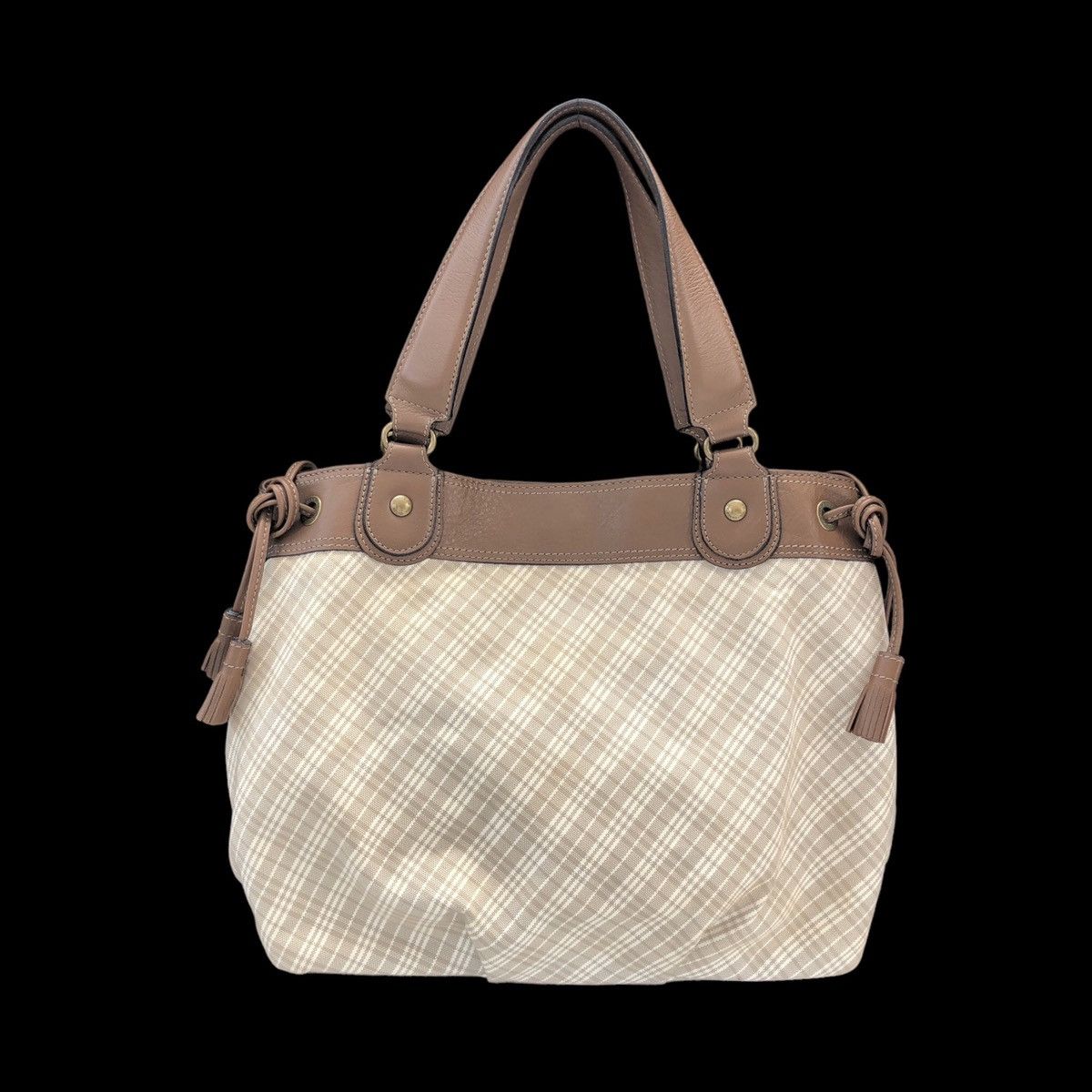 Burberry Burberry Blue Label Brown Leather Shoulder Bag Size ONE SIZE - 10 Thumbnail