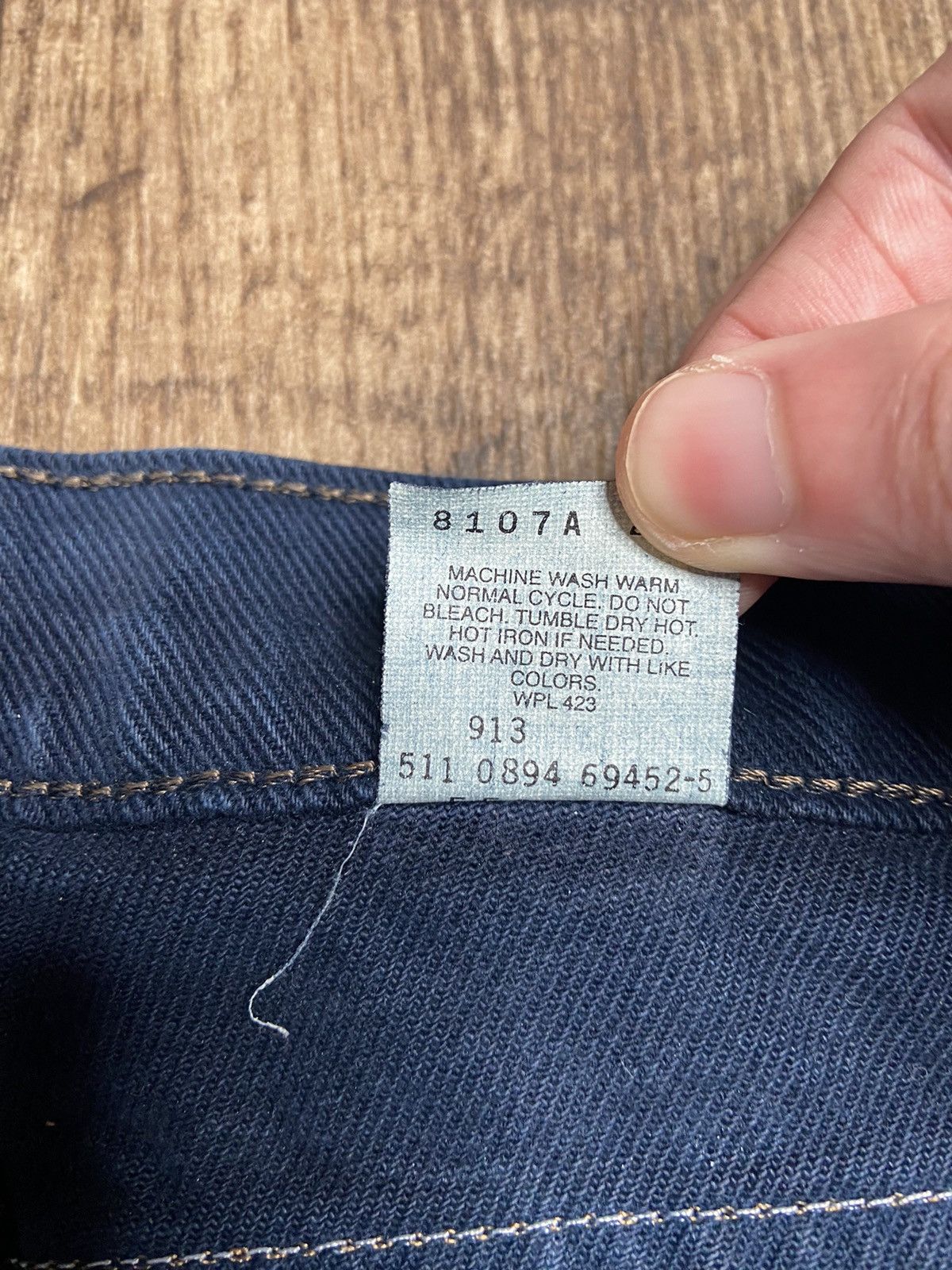 Levi's Cool Vintage Baggy USA Made Levis Navy Blue Jeans 36x30 Sick Size US 36 / EU 52 - 4 Thumbnail
