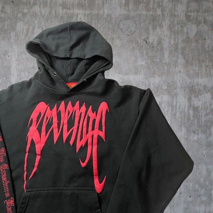 Revenge Original 2017 Xxxtentacion X Revenge “kill” Hoodie Bred Grailed