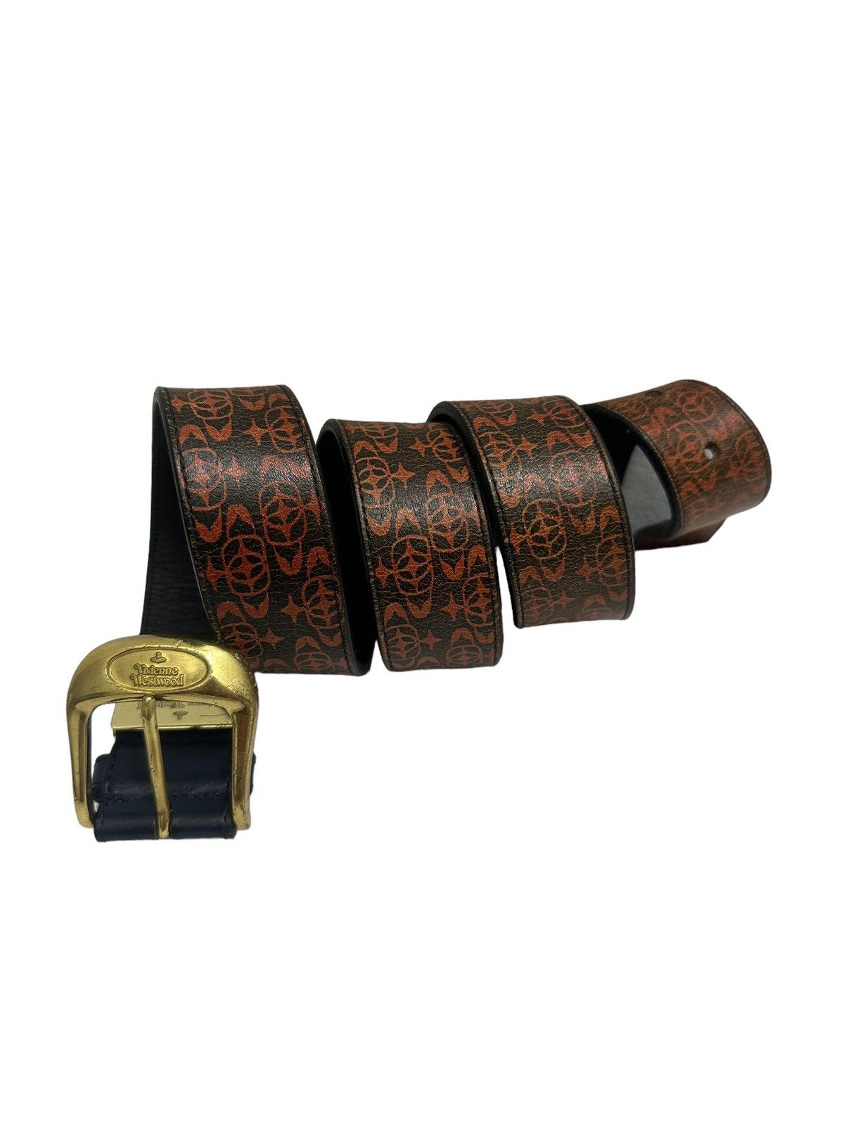 Vivienne Westwood Vivienne Westwood Full Leather Spellout Belt Size ONE SIZE - 1 Thumbnail