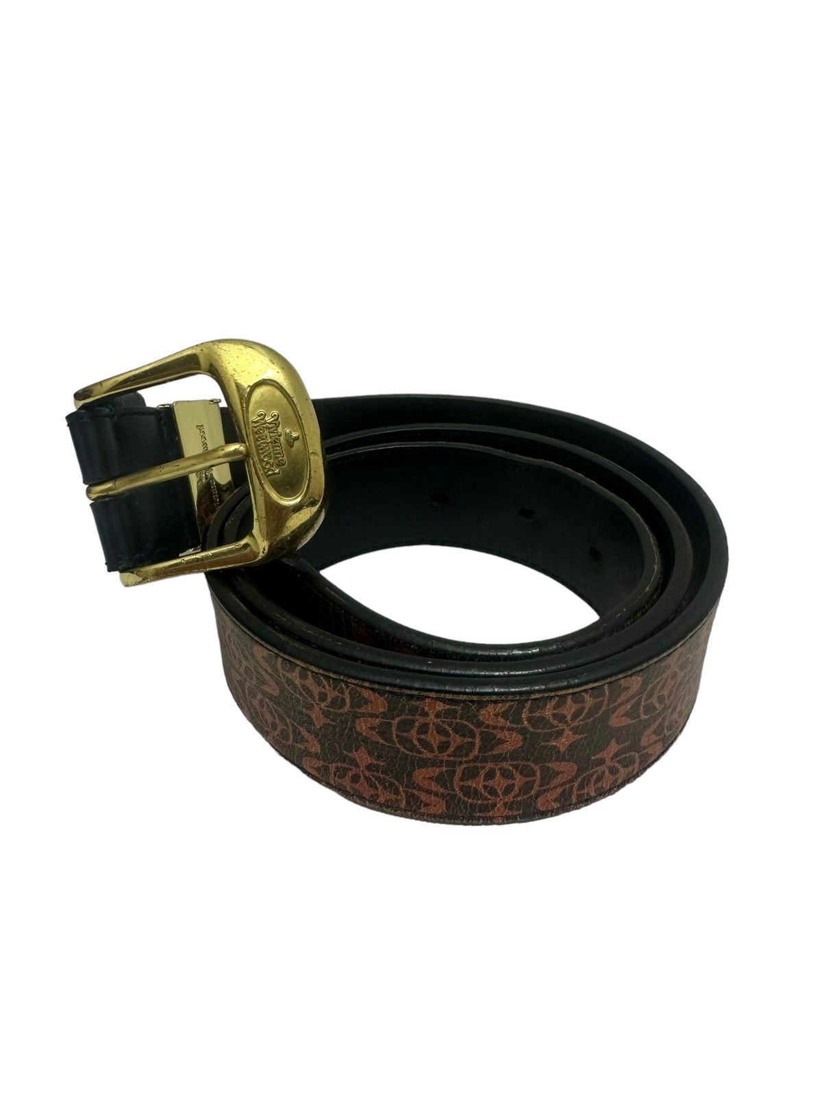 Vivienne Westwood Vivienne Westwood Full Leather Spellout Belt Size ONE SIZE - 3 Thumbnail