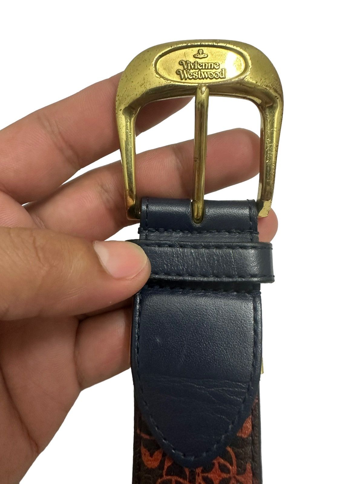 Vivienne Westwood Vivienne Westwood Full Leather Spellout Belt Size ONE SIZE - 4 Thumbnail