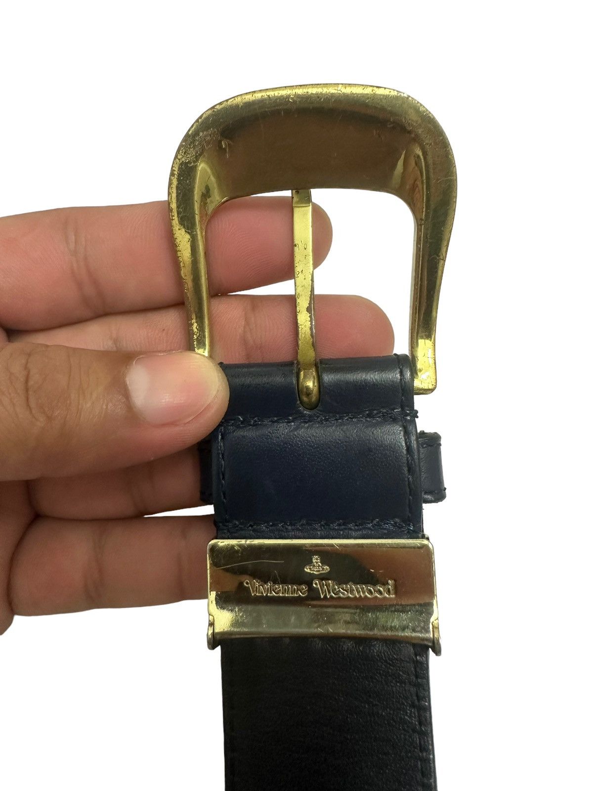 Vivienne Westwood Vivienne Westwood Full Leather Spellout Belt Size ONE SIZE - 5 Thumbnail