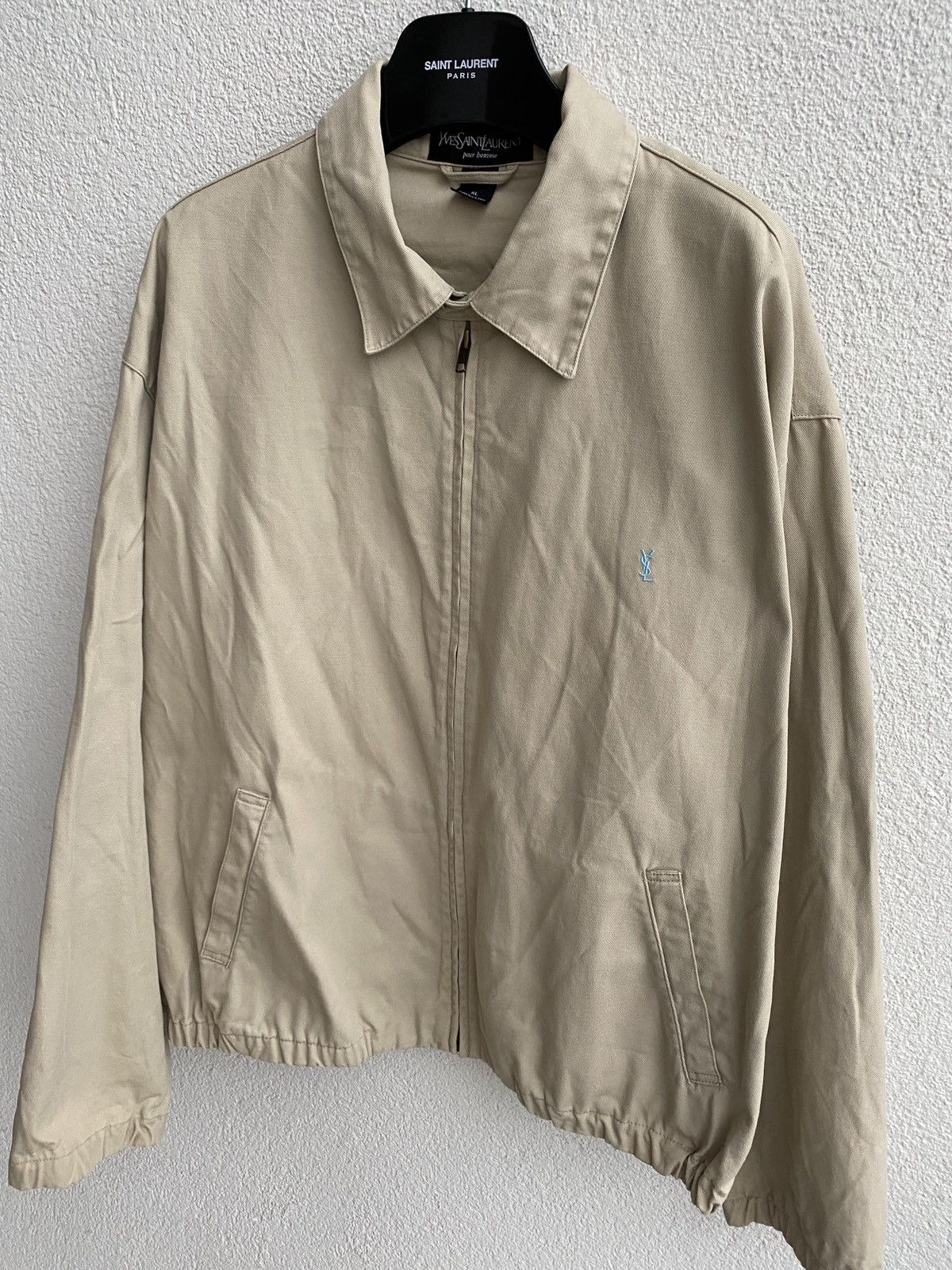 ジャケット SAINT LAURENT BEIGE COTTON CASUAL JACKET jacket in cotton canvas | Saint Laurent | YSL DK