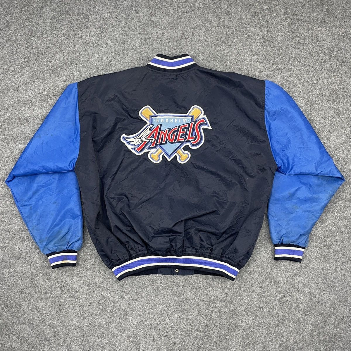 Vintage 80s California Angels Satin Jacket Starter Los Angeles Anaheim