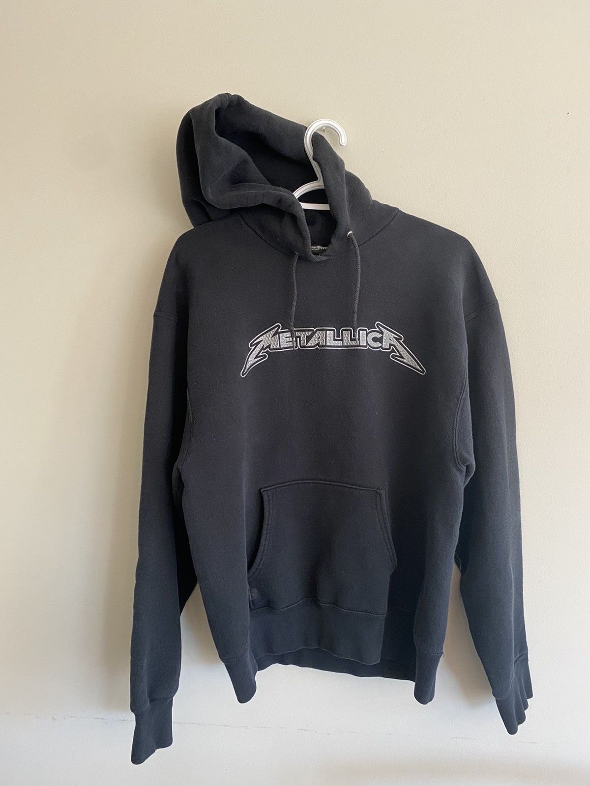 Band Tees × Metallica × Vintage Vintage Giant Metallica Spellout Hoodie Size US L / EU 52-54 / 3 - 1 Thumbnail