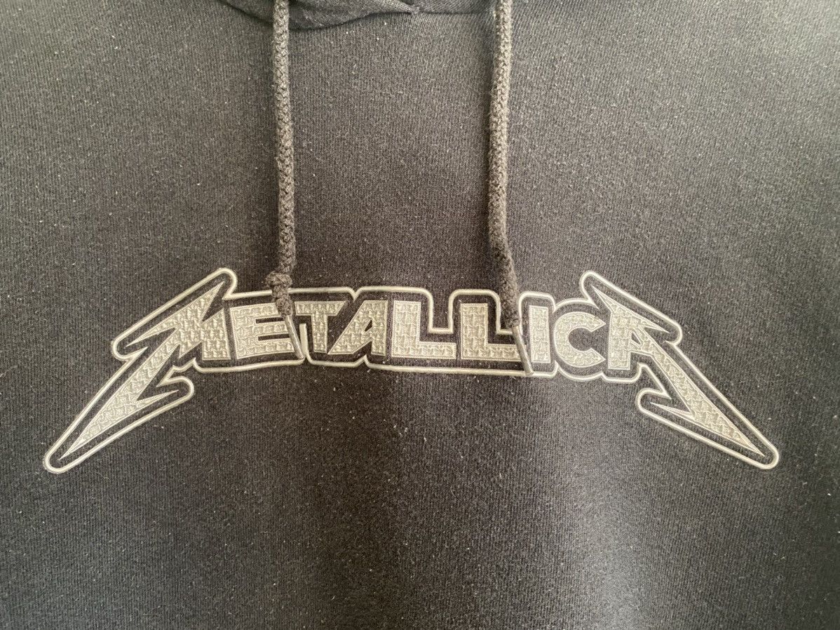 Band Tees × Metallica × Vintage Vintage Giant Metallica Spellout Hoodie Size US L / EU 52-54 / 3 - 2 Thumbnail