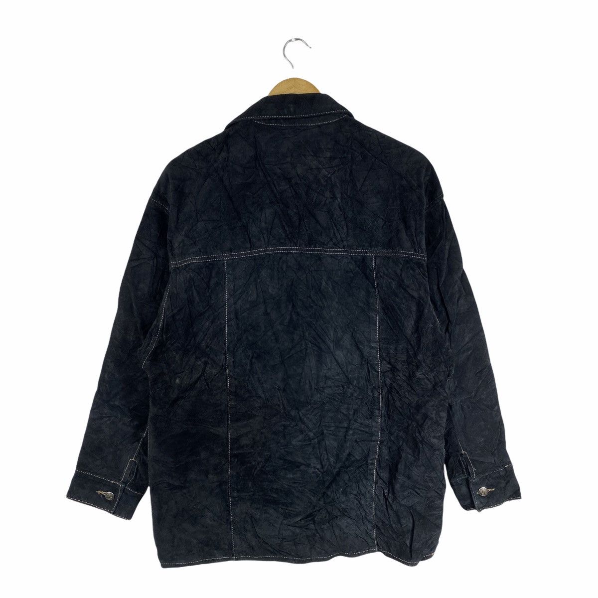 Leather × Vintage VINTAGE WASH & WEAR WESTERN SUEDE LEATHER CASUAL SHIRT Size US M / EU 48-50 / 2 - 2 Thumbnail