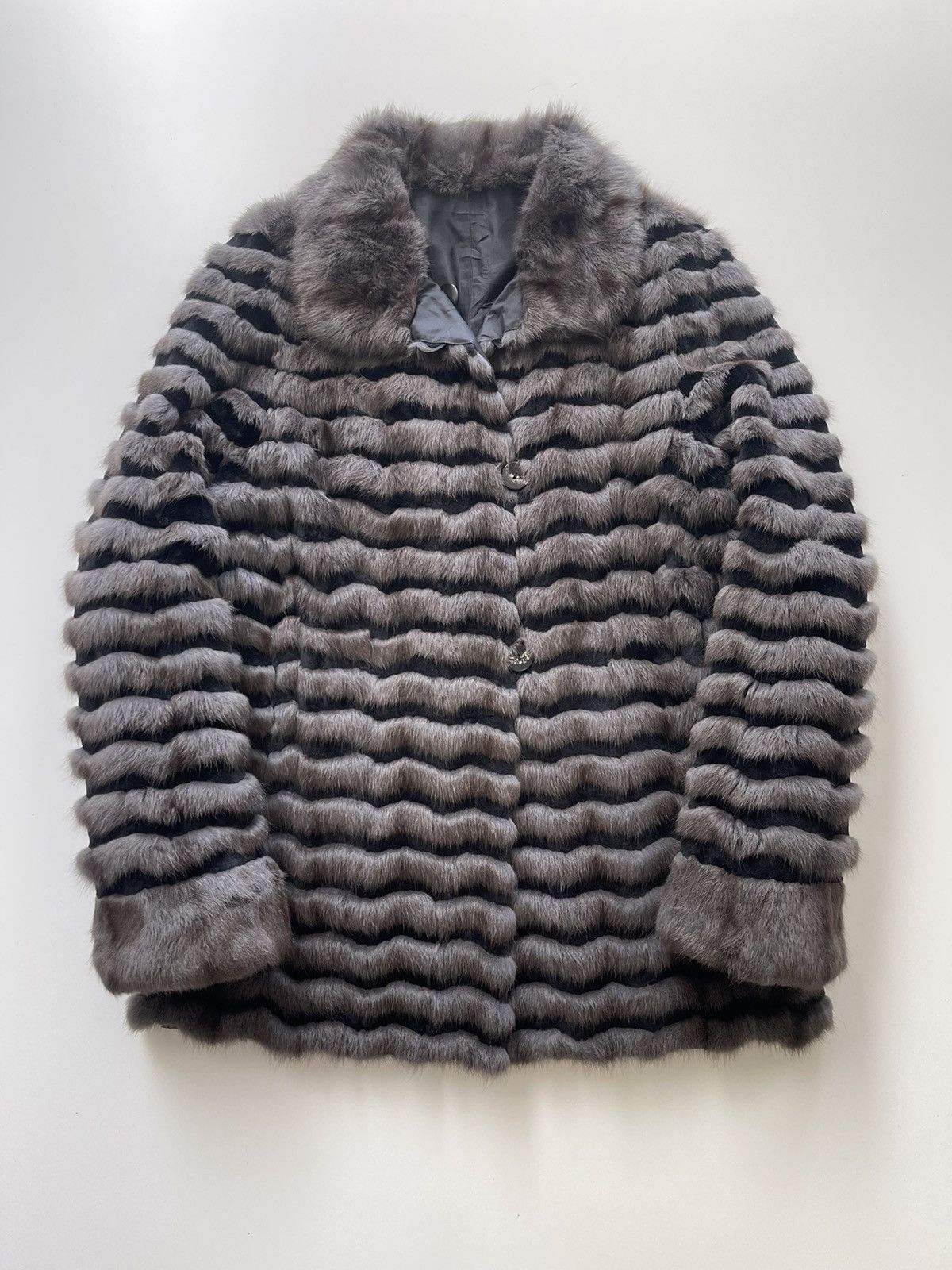 Vintage Vintage Russian Squirrel Real Fur Jacket (Reversible) Size L / US 10 / IT 46 - 3 Thumbnail