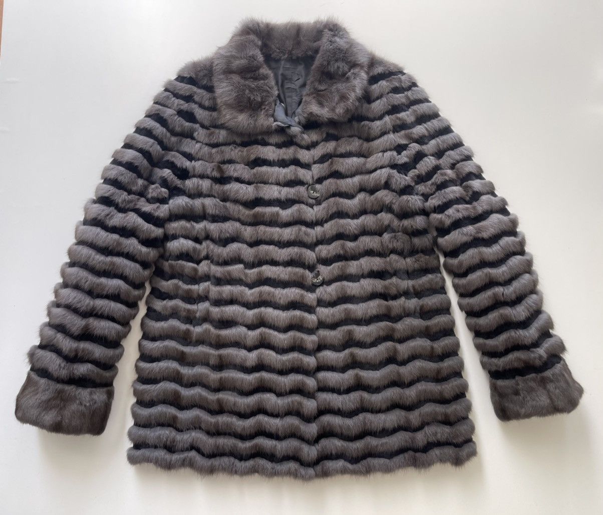 Vintage Vintage Russian Squirrel Real Fur Jacket (Reversible) Size L / US 10 / IT 46 - 4 Thumbnail