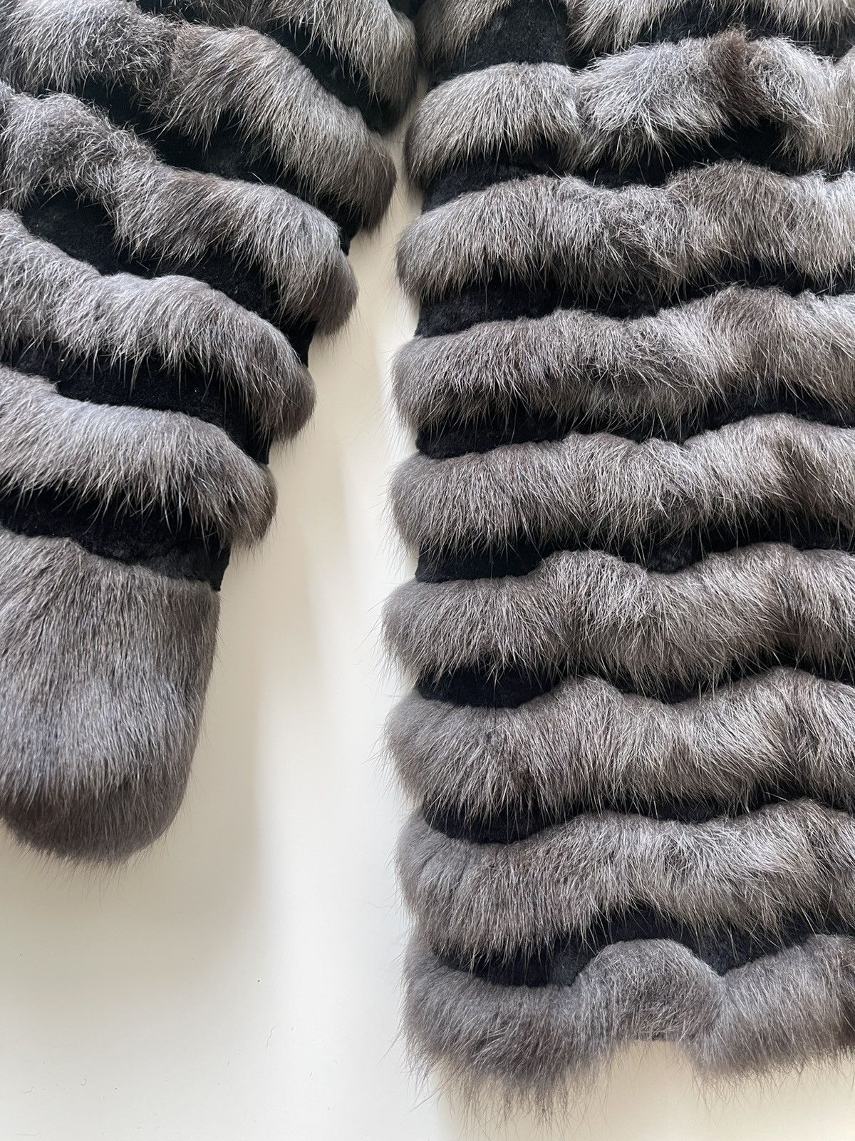 Vintage Vintage Russian Squirrel Real Fur Jacket (Reversible) Size L / US 10 / IT 46 - 8 Thumbnail