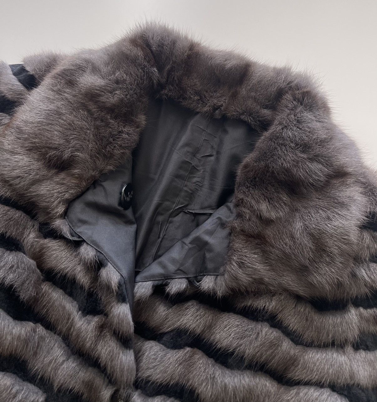 Vintage Vintage Russian Squirrel Real Fur Jacket (Reversible) Size L / US 10 / IT 46 - 6 Thumbnail