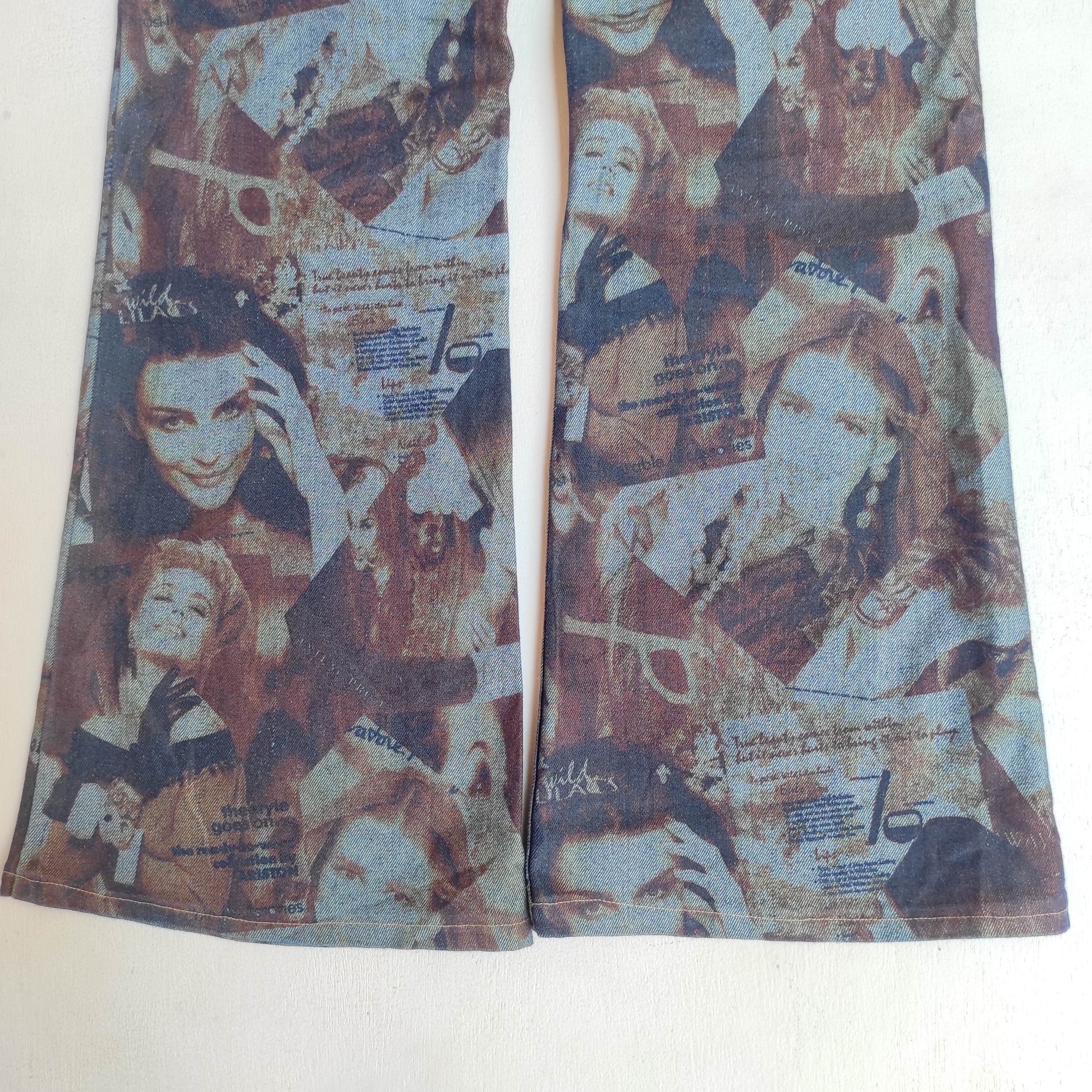 Hysteric Glamour Very Rare FullPrint Flare bootcut Pants by Kit Korporation Size US 28 / EU 44 - 17 Thumbnail