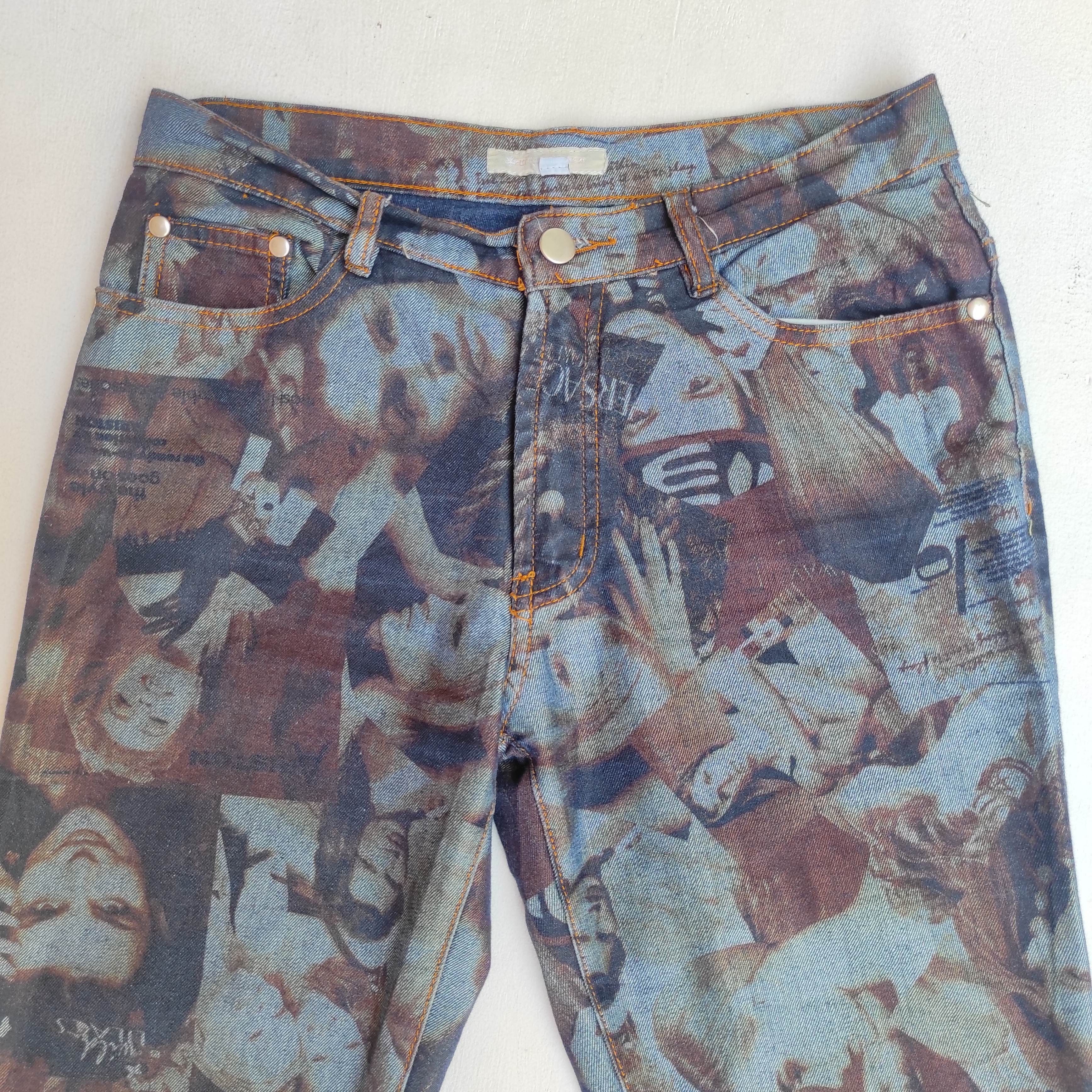 Hysteric Glamour Very Rare FullPrint Flare bootcut Pants by Kit Korporation Size US 28 / EU 44 - 2 Thumbnail