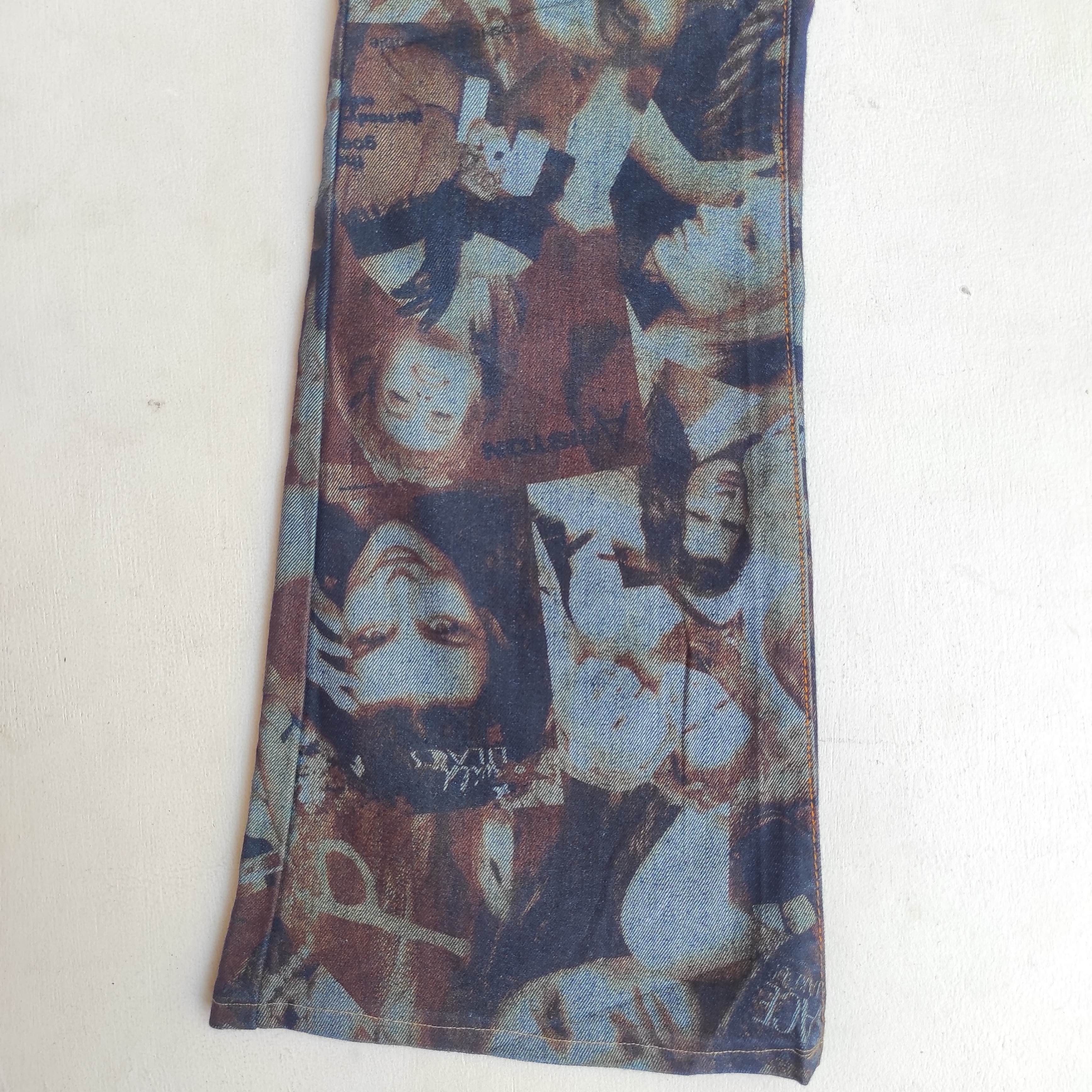 Hysteric Glamour Very Rare FullPrint Flare bootcut Pants by Kit Korporation Size US 28 / EU 44 - 4 Thumbnail