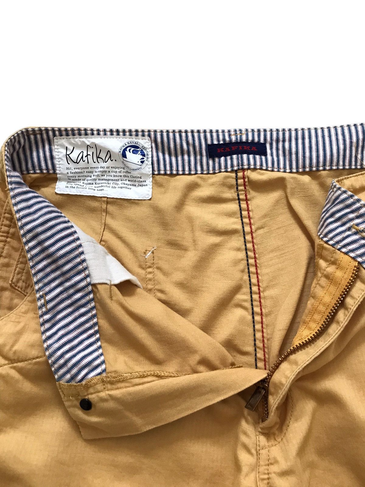 Japanese Brand KAFIKA Naval Clothing Soft Herringbone Trousers Size US 32 / EU 48 - 8 Thumbnail