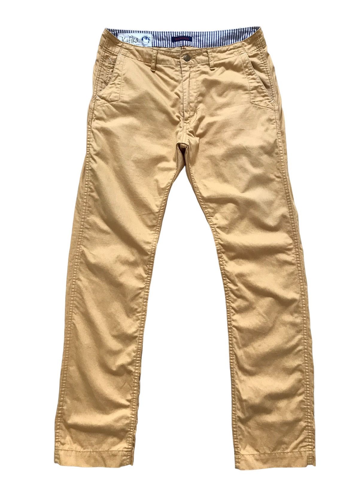 Japanese Brand KAFIKA Naval Clothing Soft Herringbone Trousers Size US 32 / EU 48 - 2 Thumbnail