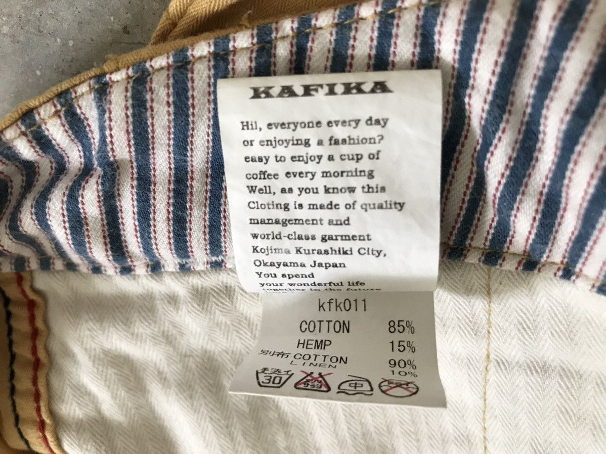 Japanese Brand KAFIKA Naval Clothing Soft Herringbone Trousers Size US 32 / EU 48 - 13 Thumbnail