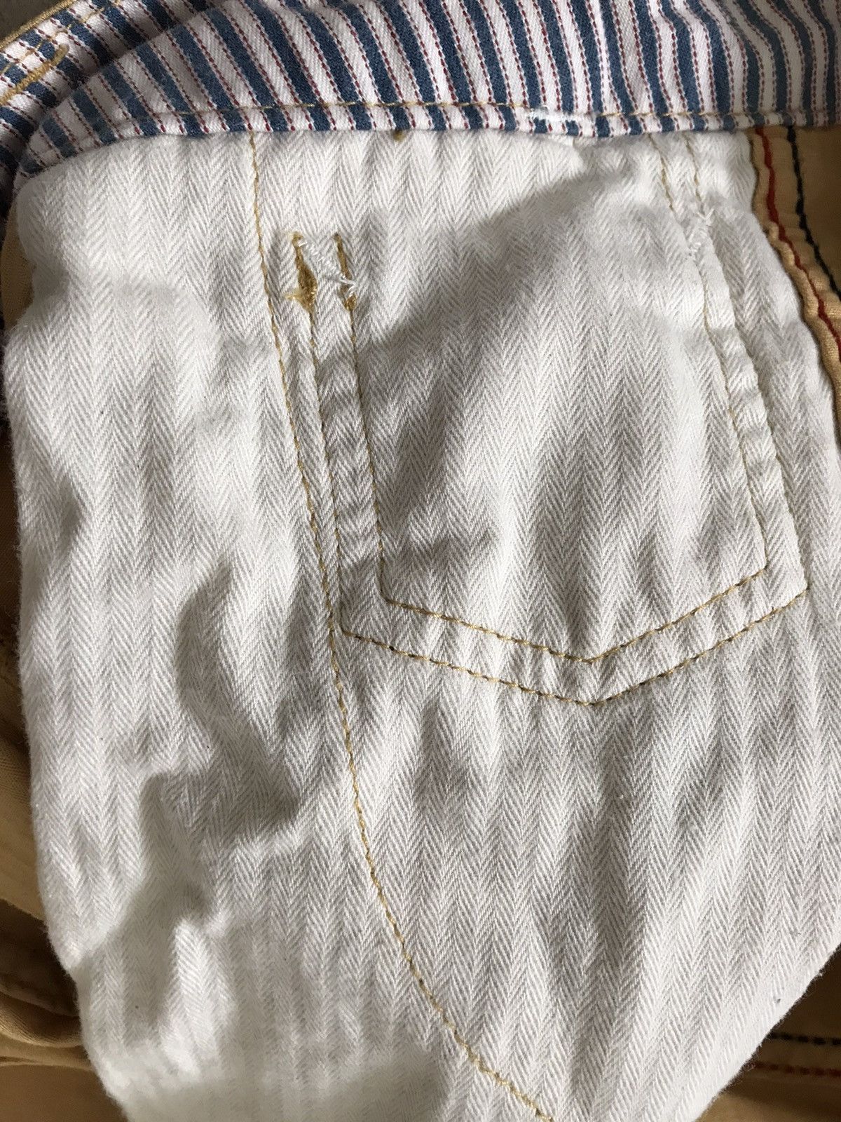 Japanese Brand KAFIKA Naval Clothing Soft Herringbone Trousers Size US 32 / EU 48 - 11 Thumbnail