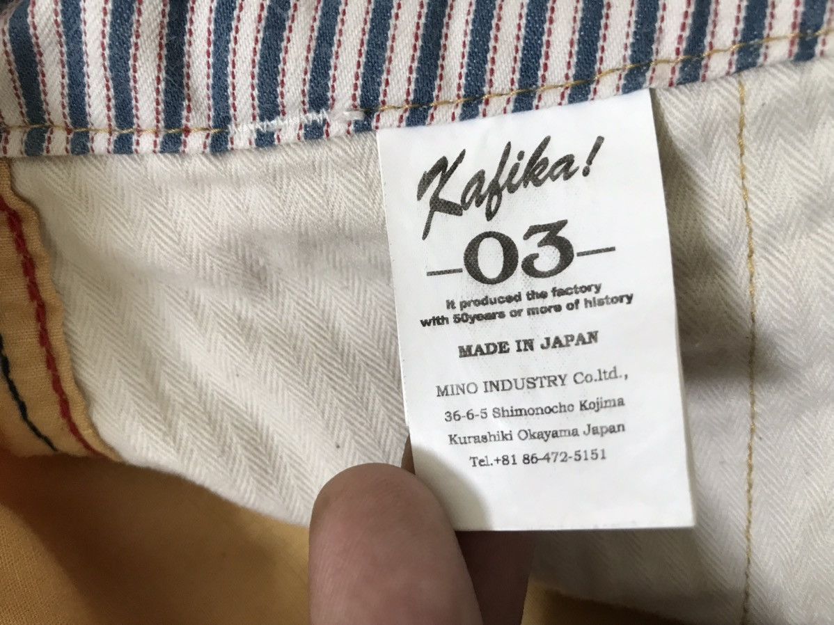 Japanese Brand KAFIKA Naval Clothing Soft Herringbone Trousers Size US 32 / EU 48 - 12 Thumbnail