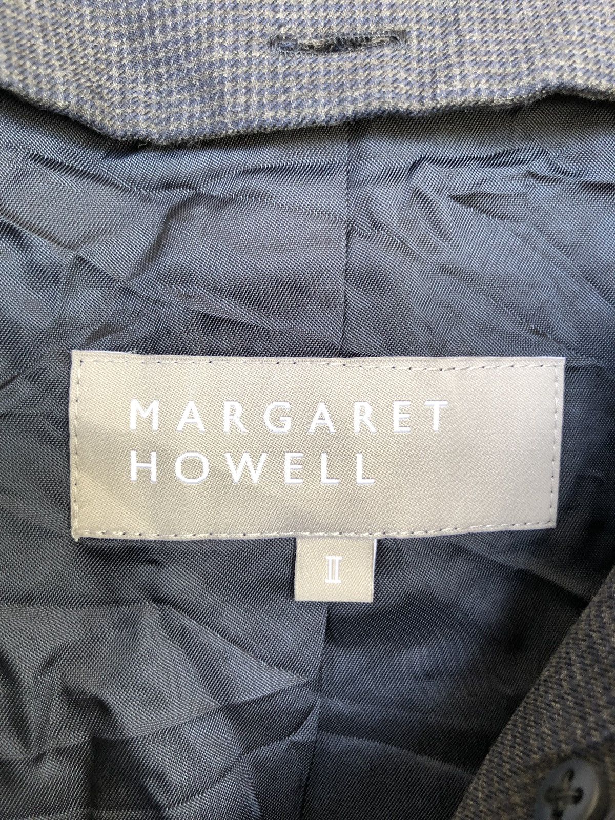 Margaret Howell MHL 🏴󠁧󠁢󠁥󠁮󠁧󠁿 Grey Houndstooth Belted Trench Coat Size US S / EU 44-46 / 1 - 9 Thumbnail