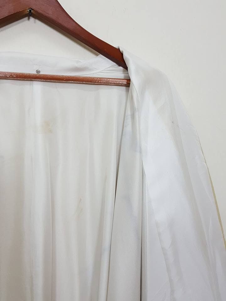 Other Awase Haori Long Kimono Bamboo Abstract Japanese Jacket Size US L / EU 52-54 / 3 - 20 Thumbnail