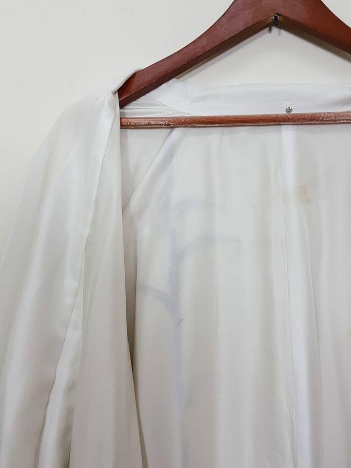 Other Awase Haori Long Kimono Bamboo Abstract Japanese Jacket Size US L / EU 52-54 / 3 - 19 Thumbnail