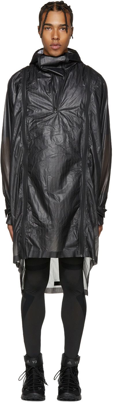 Adidas Y-3 Yohji Yamamoto Sport Lite Tech Poncho Size US L / EU 52-54 / 3 - 3 Thumbnail