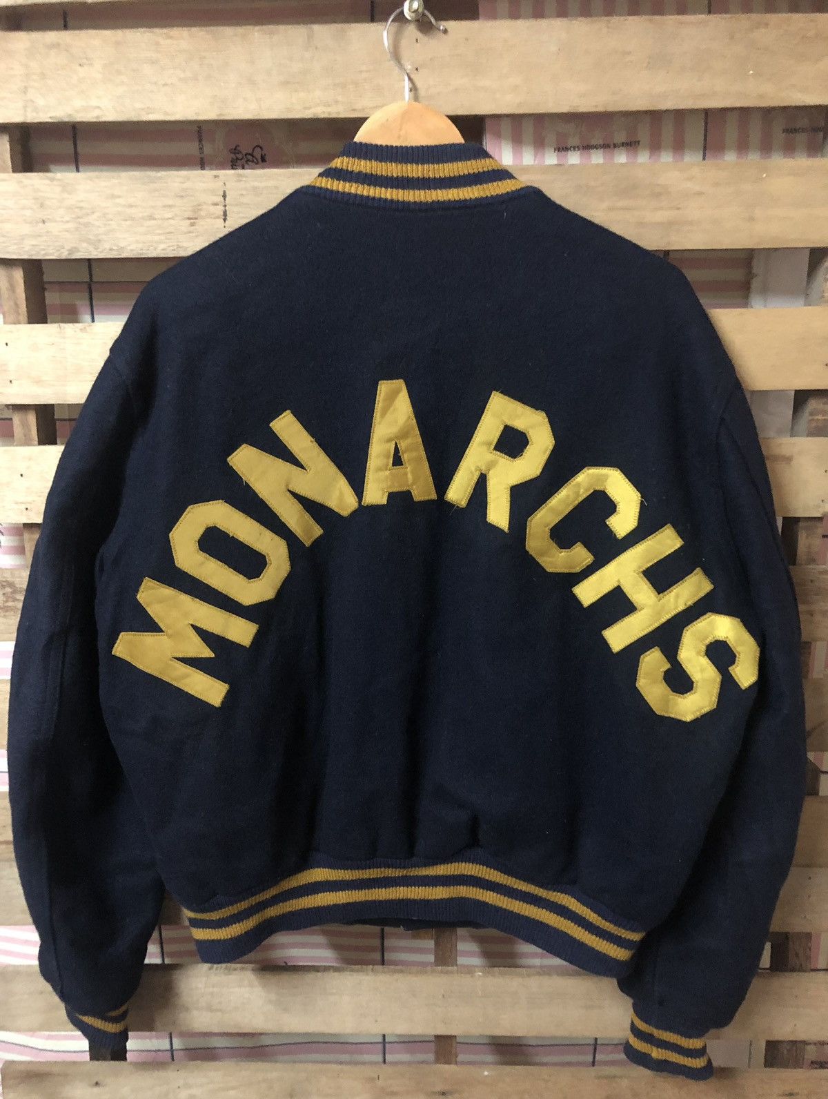 Sports Specialties 🇺🇸Vintage Bentley Monarchs Wool Varsity Jacket Made Usa Size US L / EU 52-54 / 3 - 2 Thumbnail