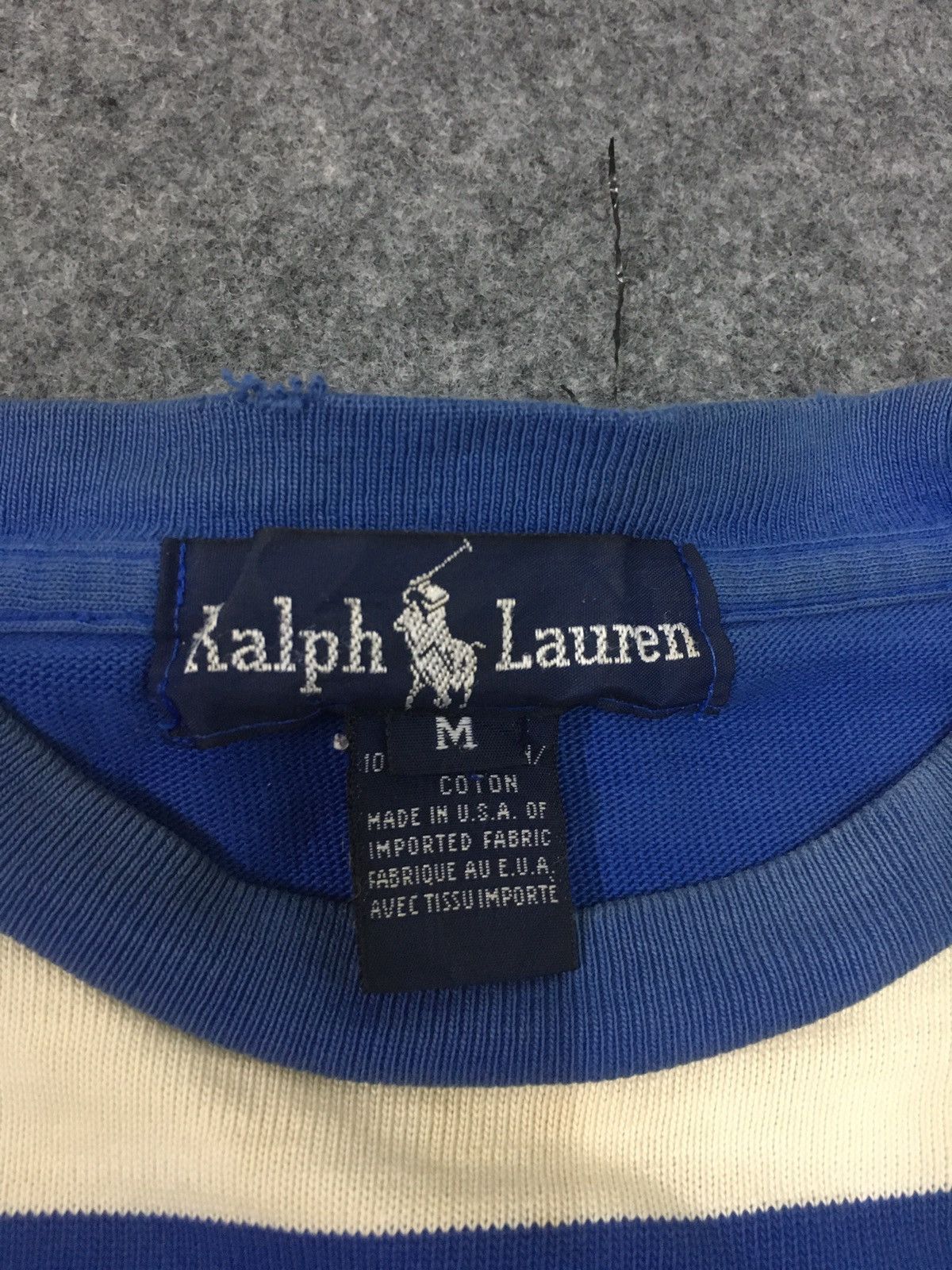 Vintage Vintage 90's Ralph Lauren Prison Jail Stripe Size US L / EU 52-54 / 3 - 4 Thumbnail