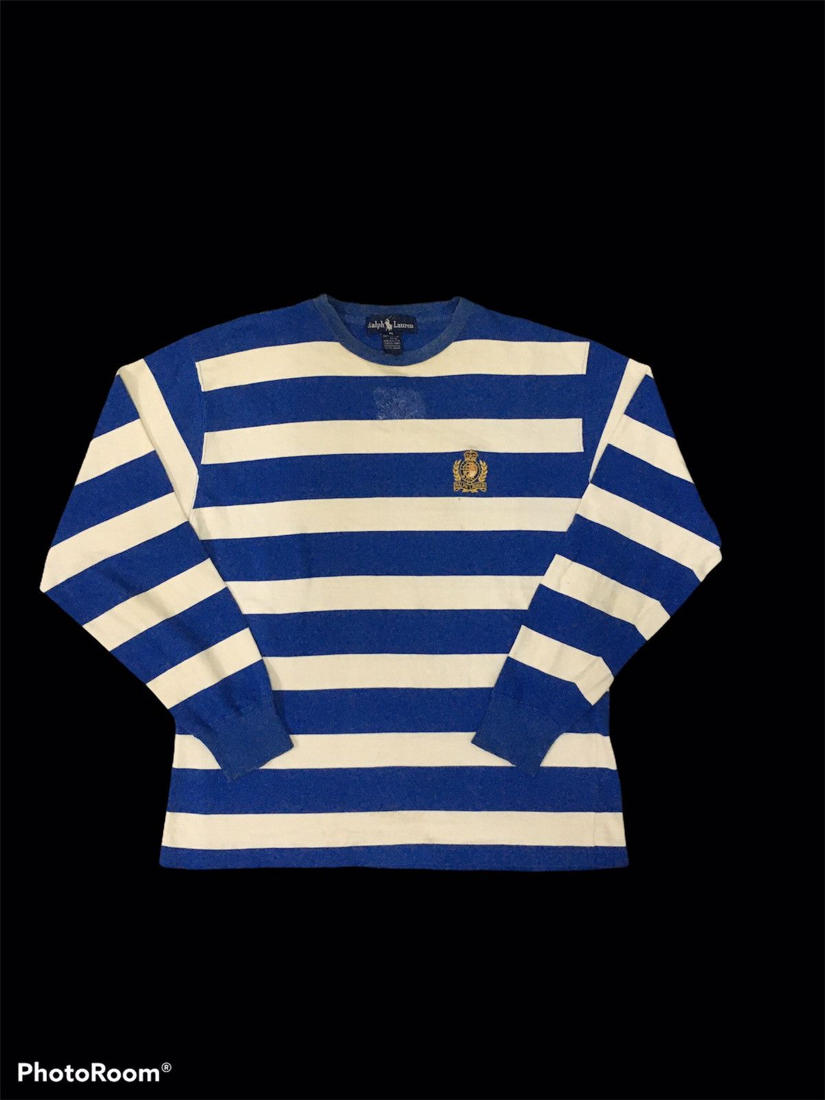 Vintage Vintage 90's Ralph Lauren Prison Jail Stripe Size US L / EU 52-54 / 3 - 1 Thumbnail