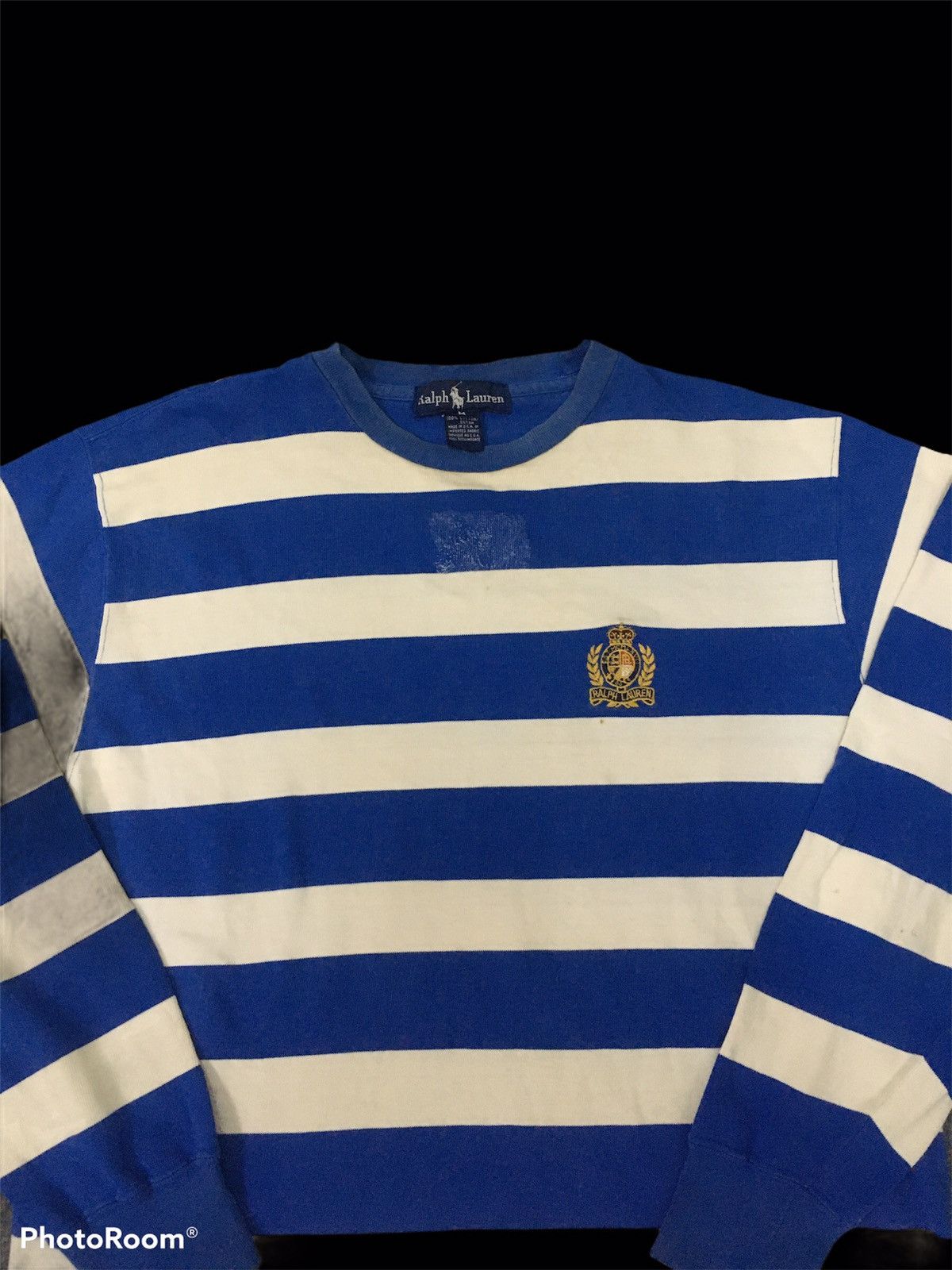 Vintage Vintage 90's Ralph Lauren Prison Jail Stripe Size US L / EU 52-54 / 3 - 3 Thumbnail