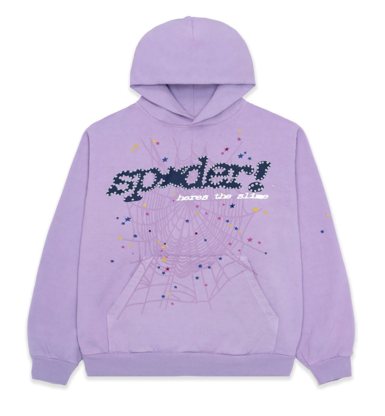 image of Spider Worldwide x Young Thug Sp5Der Worldwide Web Hoodie in Acai, Men's (Size Small)