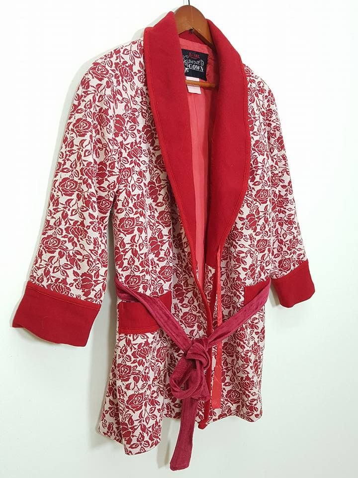 Other Awase Hanten Rose Illustration Motif Japan Jacket Size US S / EU 44-46 / 1 - 5 Thumbnail