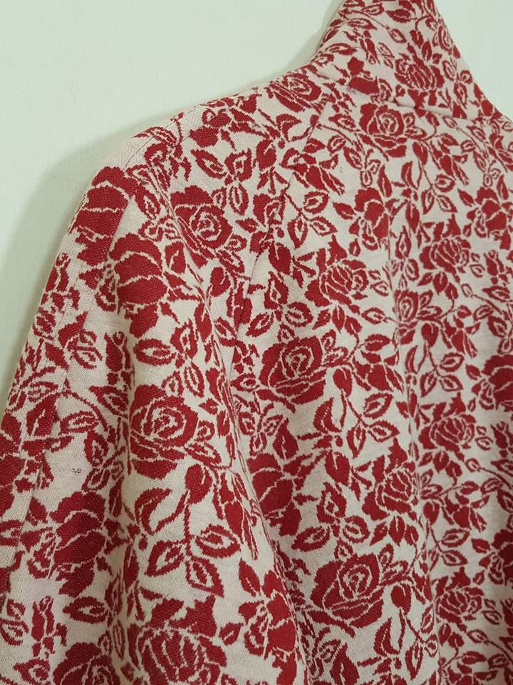 Other Awase Hanten Rose Illustration Motif Japan Jacket Size US S / EU 44-46 / 1 - 10 Thumbnail