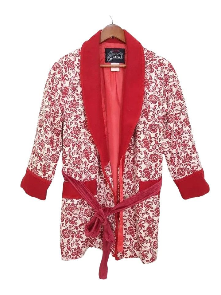 Other Awase Hanten Rose Illustration Motif Japan Jacket Size US S / EU 44-46 / 1 - 1 Thumbnail