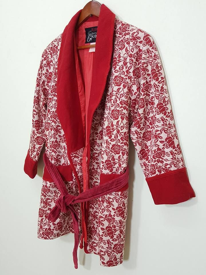Other Awase Hanten Rose Illustration Motif Japan Jacket Size US S / EU 44-46 / 1 - 6 Thumbnail